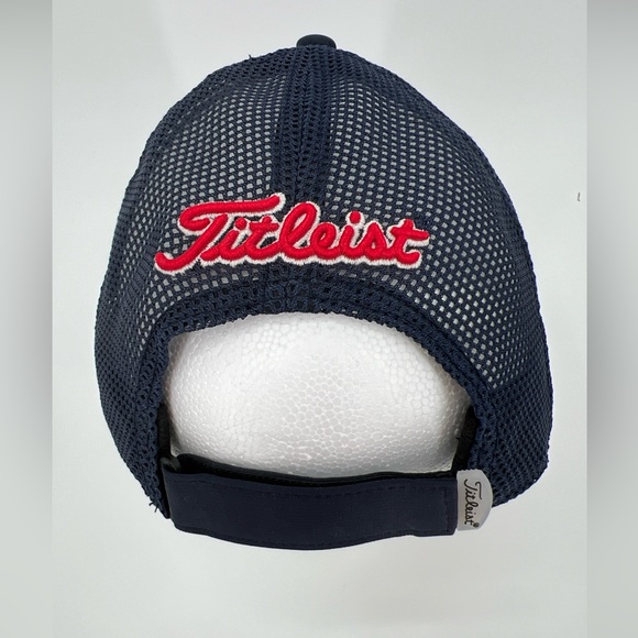 Titleist Adjustable Baseball Cap Golf Hat With American Flag Red White & Blue - Picture 3 of 6